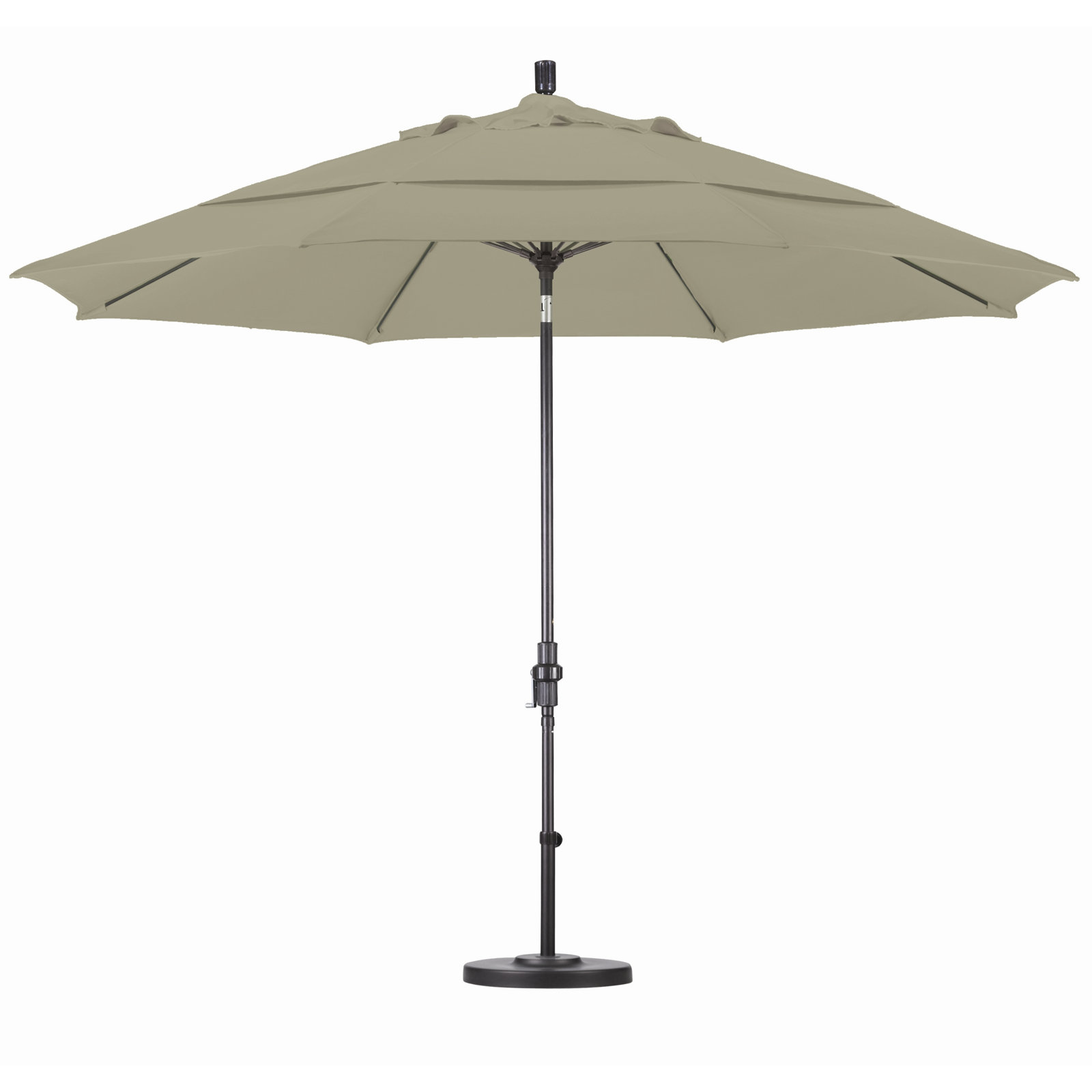 Brent 11' Market Sunbrella Umbrella, Taupe- Pacifica
