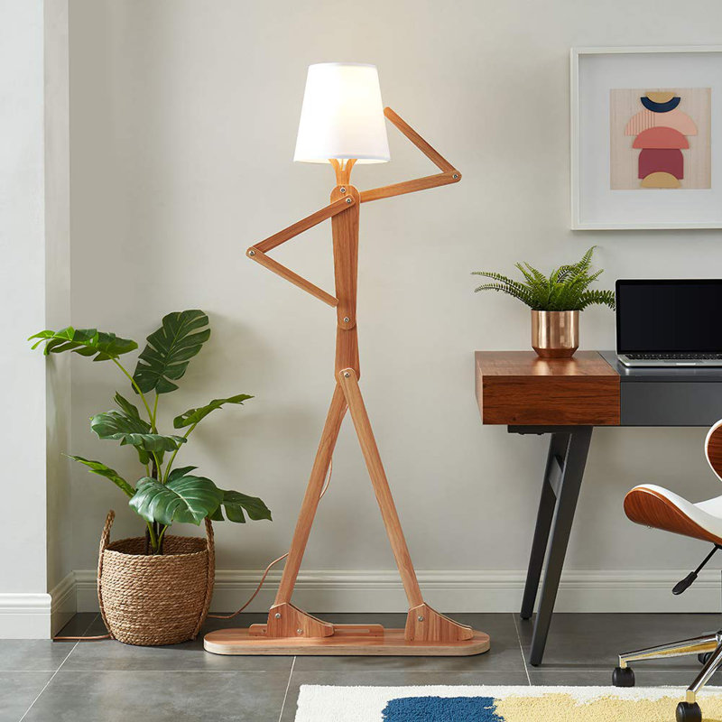Blaydon 62.2'' Novelty Floor Lamp, Ash