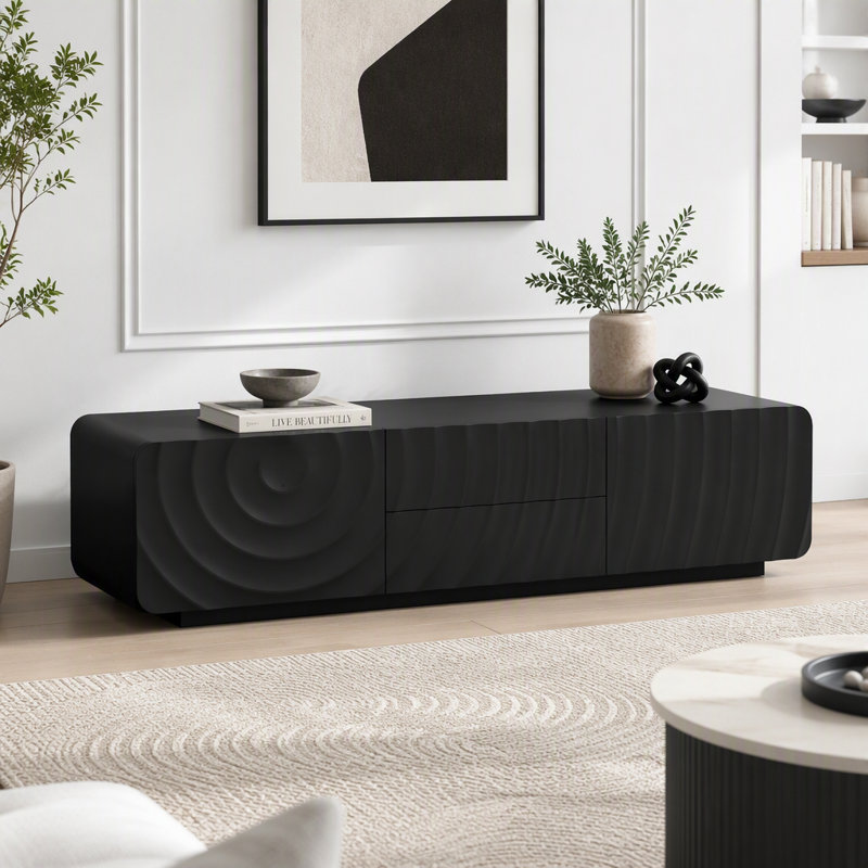 Meuble télé 58 po, Black