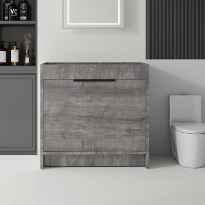 Freestanding Bathroom Vanity Cabinet with Soft Close Doors and Spacious Storage