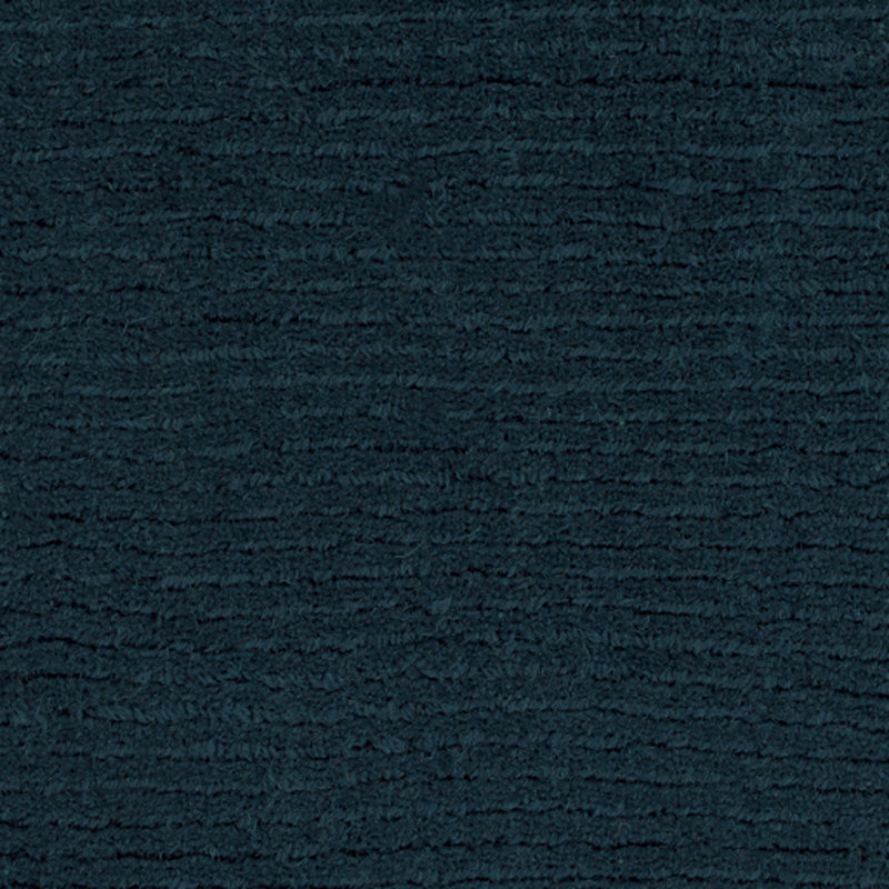Tapis bleu foncé en laine Crowe, Tapis de couloir 2 pi 6 po x 8 pi