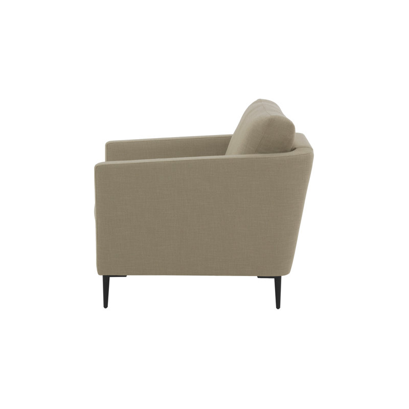 Rahul Velvet Armchair, Beige