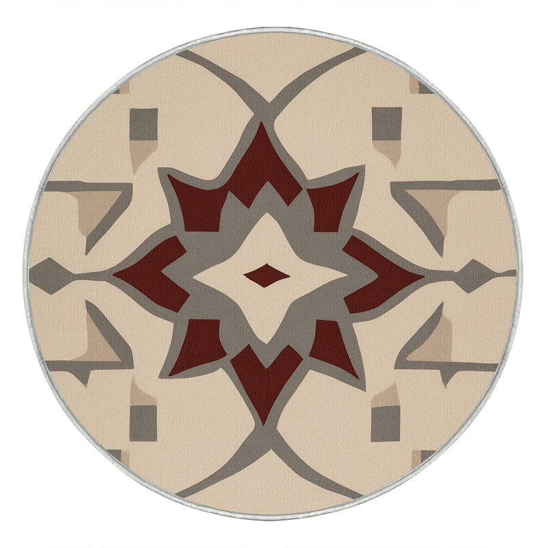 Prismatic Array Rug, Round 4'