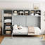 Lit escamotable mural avec armoires Murphy