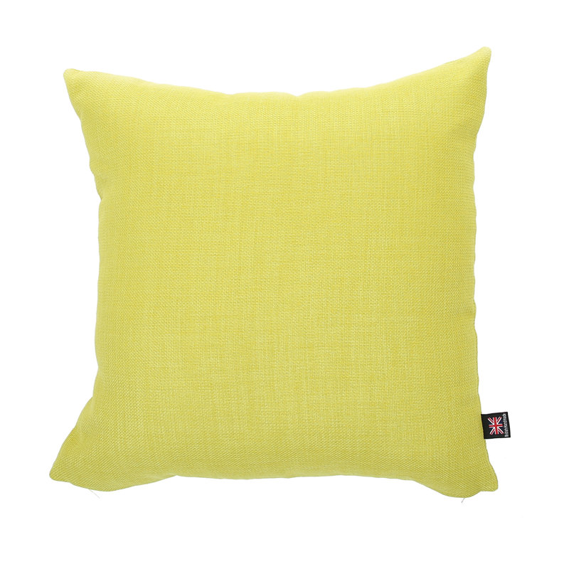 Mitre Square Cushion, 43cm x 43cm, Zest Yellow
