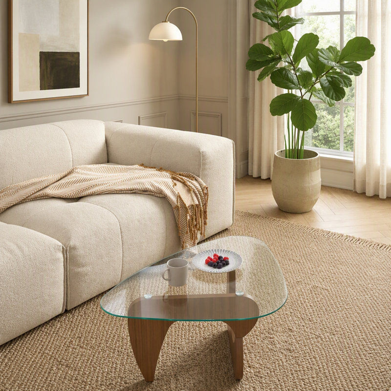 Table basse Century Modern, Transparent