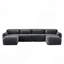 Canapé sans ossature, siège en mousse haute densité 32D, design antidérapant, aucun assemblage requis, conception ergonomique, combinaison libre, emballage sous vide à compression totale, pour salons et bureaux.
