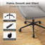Fauteuil ergonomique Criss Cross pour bureau à domicile, fauteuil de bureau à accoudoirs larges et à accoudoirs croisés avec roulettes, fauteuil en cuir de polyuréthane à assise active pour jouer, bureau, animaux de compagnie, robuste 300 lb-1047487552