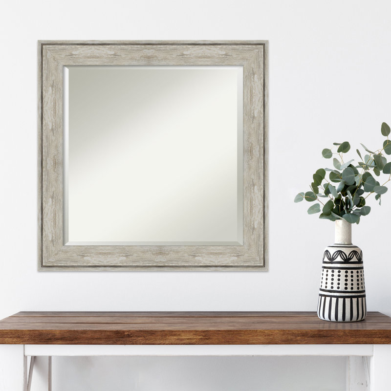 Tunley Flat Wall Mirror, 25" x 25"