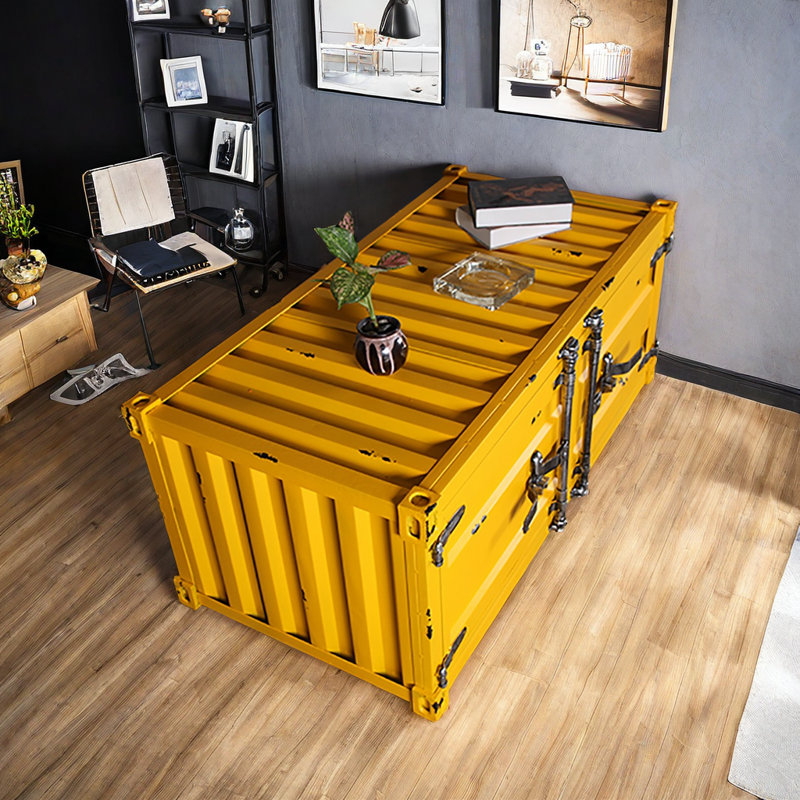 Leshay 59.05 " W Iron Sideboard