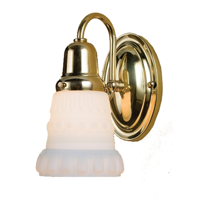Appliquee à bras 1 lumières embossé saratoga