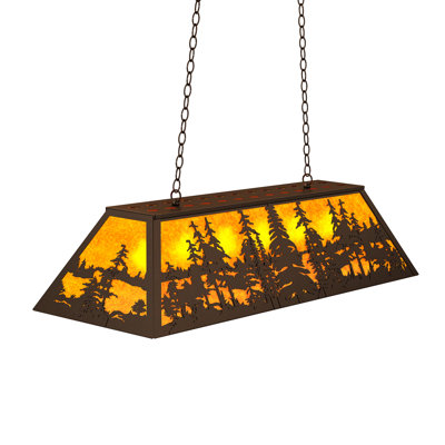 48" Long Tall Pines Oblong Pendant