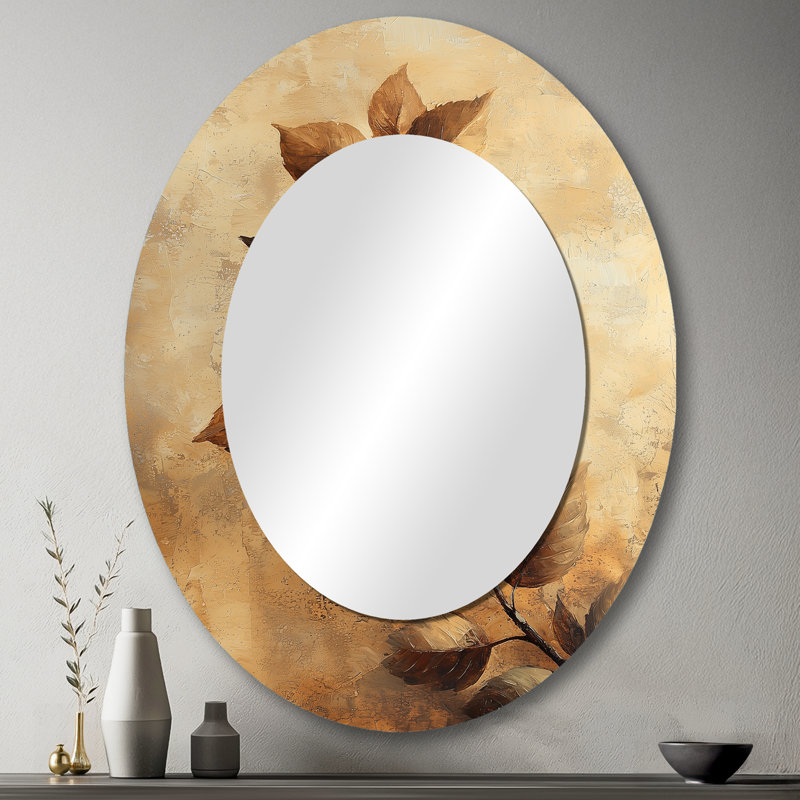 Miroir mural brun, 43 po x 33 po