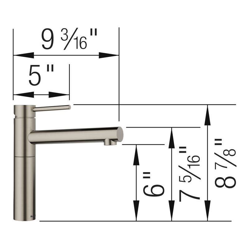 Alta II Bar Faucet - Satin Platinum, Satin Platinum