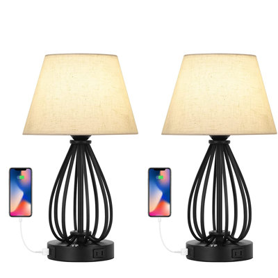 Metal USB Table Lamp