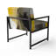 Vivid II - Chaise d'appoint rembourrée à motif abstrait-621908364