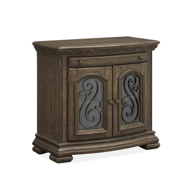 Assel 1 Drawer 34" W Solid Wood Combo Dresser by Lark Manor