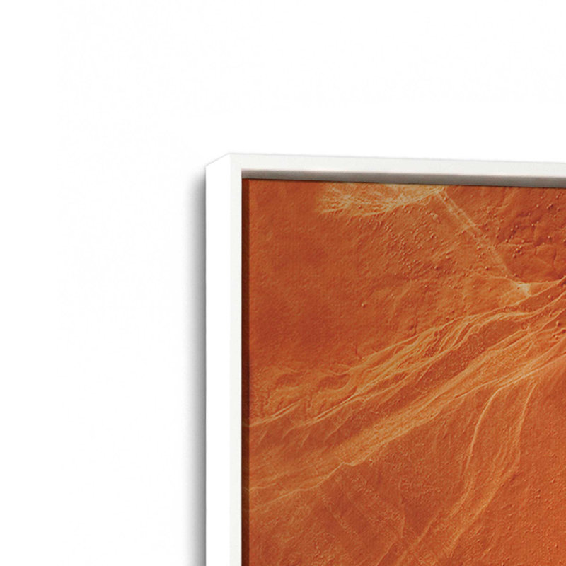 Sculpted by Time, ensemble de 3 impressions sur toile dans un cadre, Cadre flottant blanc opaque