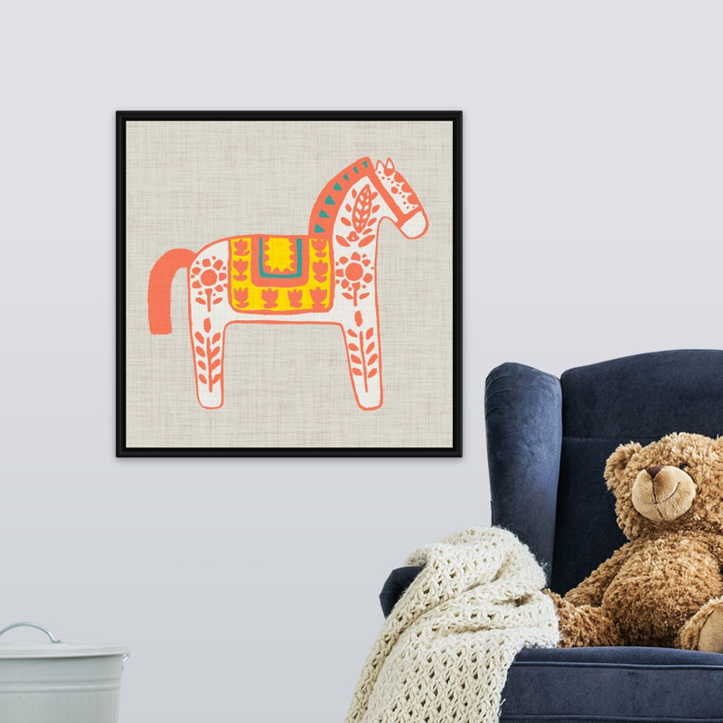 Art sur toile burro i Silberman, Cadre flottant noir, H 12 po x l 12 po x P 1,75 po