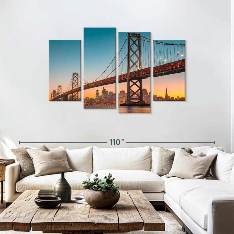Lilie SF Oakland Bay Bridge, 48" H x 75" W