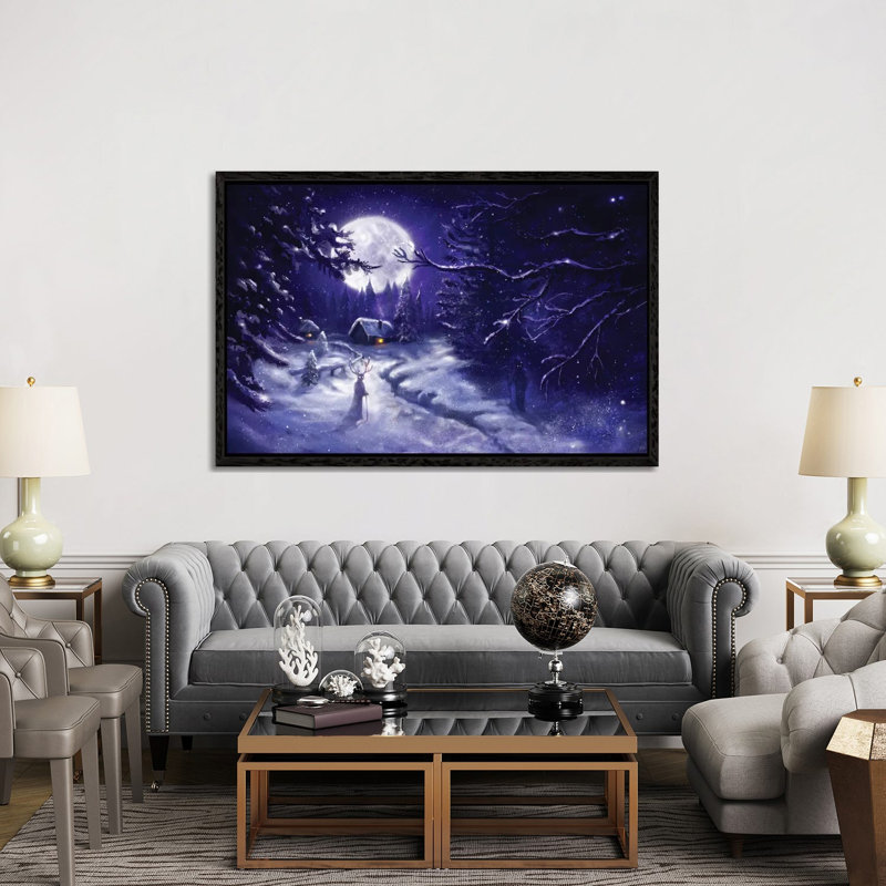 Winter Tales by Anastasia Evgrafova - Gallery-Wrapped Canvas Giclée on Canvas, Black Floater Framed, 152.5 cm H x 101.5 cm W