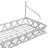 Wall Mounted Silver Pot Rack