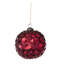 Ensemble de 6 décorations de Noël 6 po de diamètre rouge