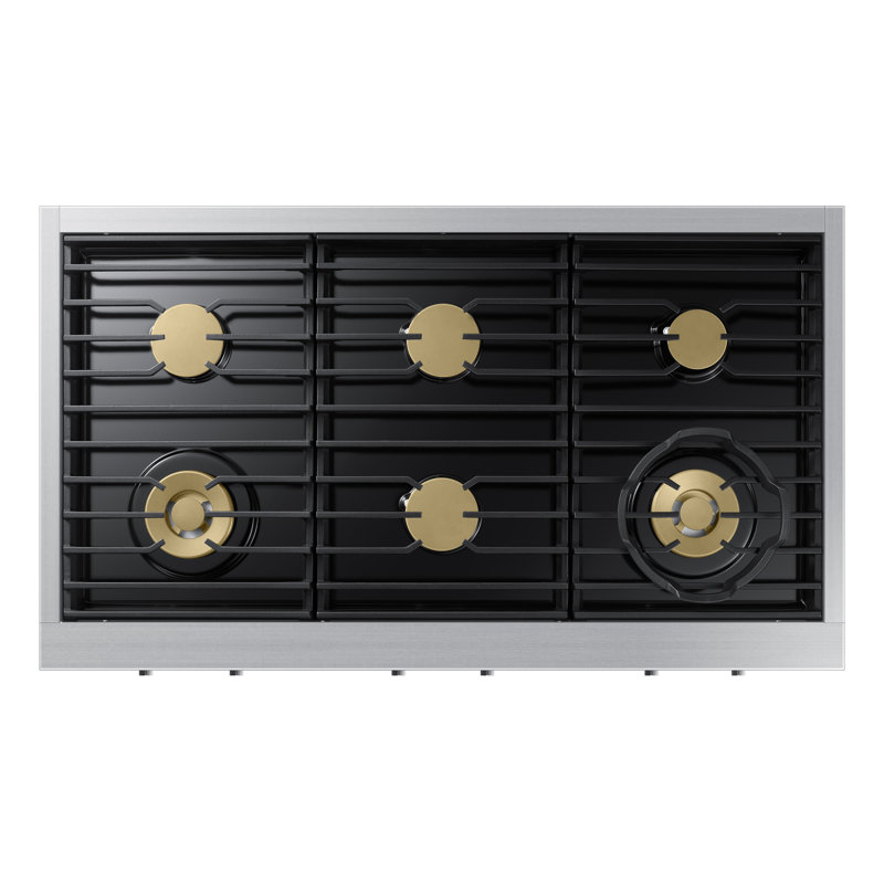 48" Gas Rangetop 6 Burners, NG/LP, Silver Stainless