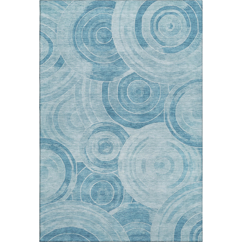 Premium Machine Washable Lubbers AMF1750 Geometric Rug, Rectangle 3' x 5'