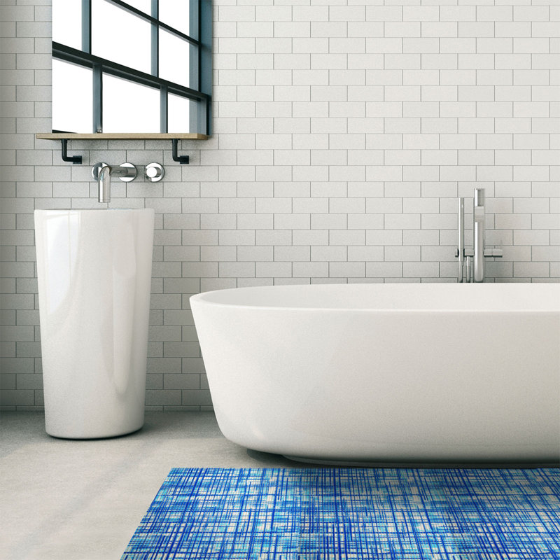Tapis de bain Falkirk, Bleu