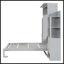 Lit escamotable double pleine grandeur avec tablettes