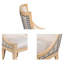 Chaise rembourrée avec garniture cloutée