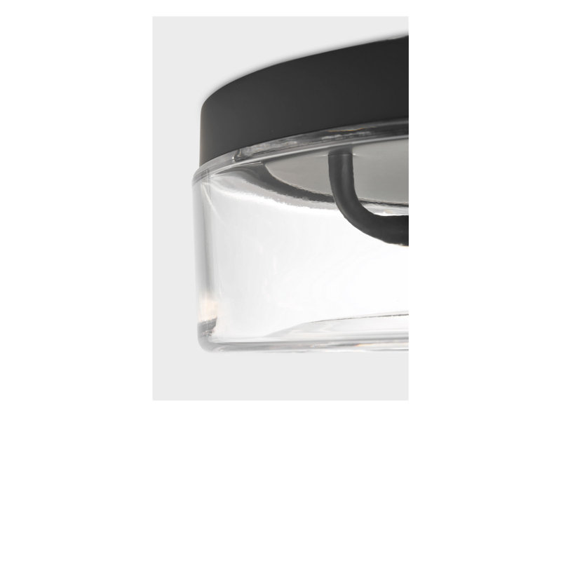Rhett 12 Flush Mount, No, Midnight Black