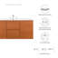 Meuble-lavabo mural 48 "Scenic par Modway-503250969