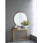 Miroir mural rond 36 "avec cadre en métal Vane