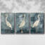 «Simple Egret I», ensemble de 3 toiles encadrées-97706356-97706353