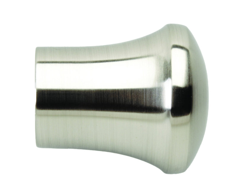 Devota 3.5cm Single Curtain Pole, Stainless Steel, 3.5 cm H x 120 cm W