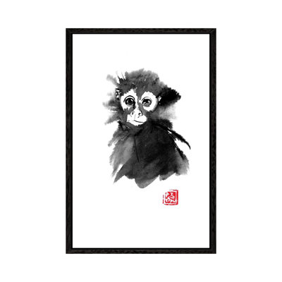 Small Monkey by Péchane - Print on Canvas