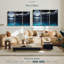 «Moonlit Blue Sea», 3 pièces sur toile-98563096