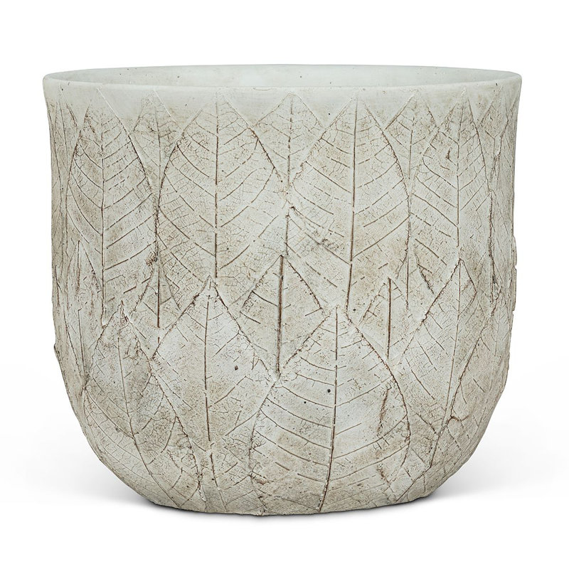 Pot à fleurs en ciment Carswell, H 6,5 po x l 6,5 po x P 5,75 po
