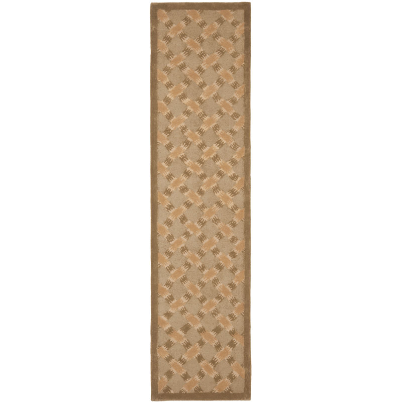 Malden Soho Hand Tufted Wool Pile Geometric Rug, Rectangle 4' x 6'