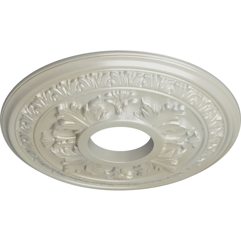 Médaillon de plafond H 15,375 po x l 15,37 po x P 1,5 po Baltimore, Bleu Flash
