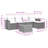 Vidaxl Garden Sofa Set Beige, Cream White