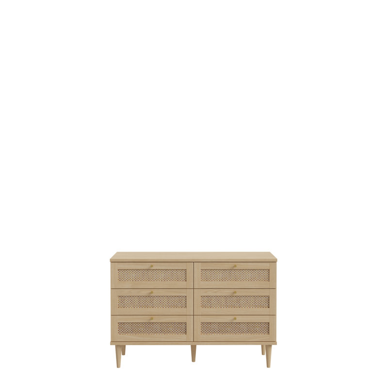 6 Drawer Horizontal Double Dresser