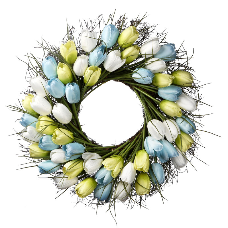 Couronne de tulipes 22 po The Holiday Aisle®