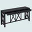 Console 60 po avec 4 tiroirs spacieux en placage d'acacia de style moderne Crisscross-410506005