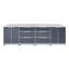 Cuisine d'extérieur Blue Sky Outdoor Living - Ensemble de 4 pièces (120 x 36,75-38,25 po) en acier inoxydable de qualité alimentaire et conception pliable brevetée - OKCDR3-D2-D2-DR1
