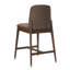 Tabouret de comptoir rembourré en bois d'hévéa Mayer-705800953-715489516