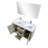 Lafarre 48 in W x 20 in D Double Bathroom Vanity Set with Mirror-113111386-113111388