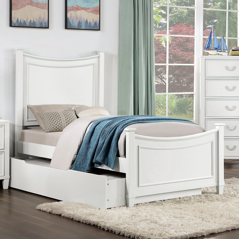 Lit plateforme avec lit gigogne Curtis, Simple